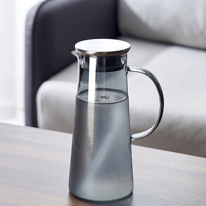 Dame elegant glasskanne med varmebestandig lokk Skanto