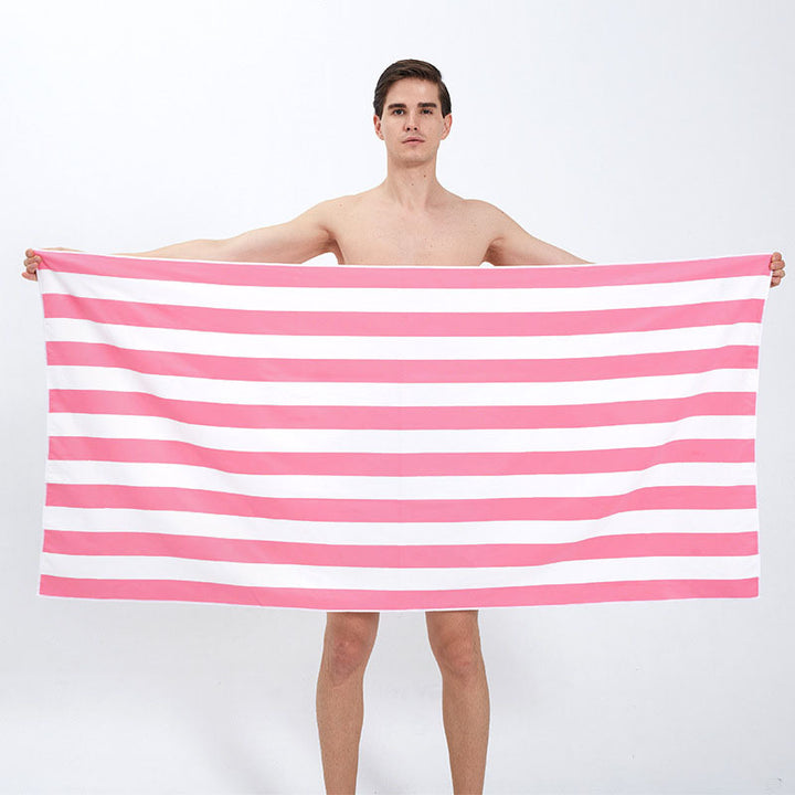 Strandhåndkle med moderne, brede stripestruktur Skanto
