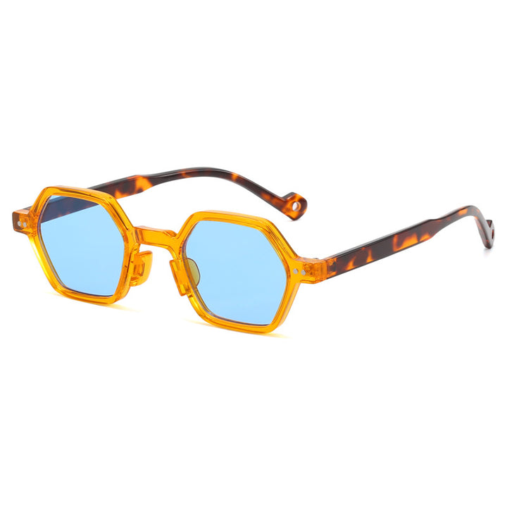 Damer Geometrisk Solbrille i moderne Hexagon-design Skanto