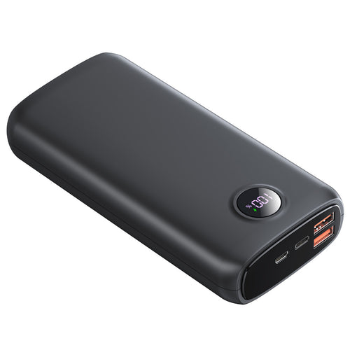 Powerbank med integrert LED-lommelykt og digitalt display Skanto