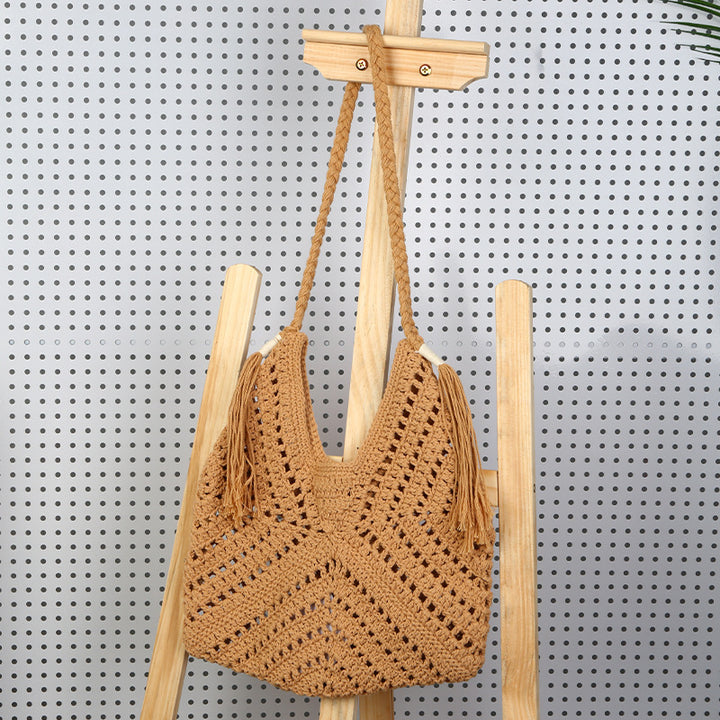 Heklet crossbody-veske Skanto