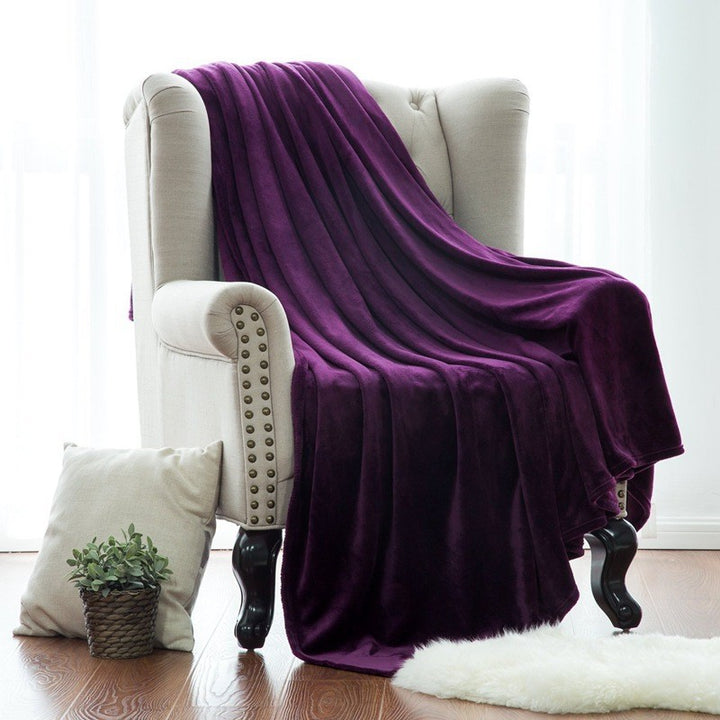 Dame luksuriøs og koselig mikrofiber-teppe Skanto