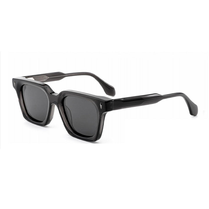 Dame klassisk kvadratisk solbrille med robust ramme og UV-beskyttelse Skanto