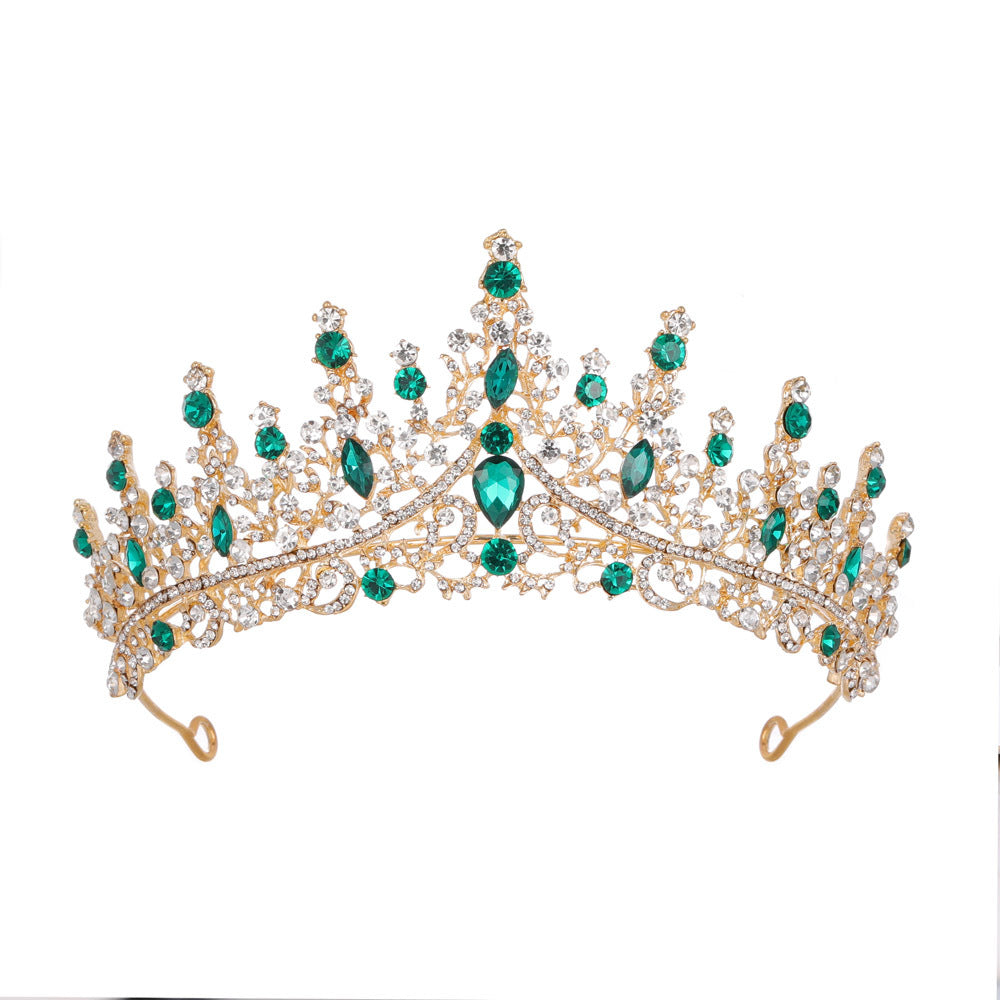 Dame Strass Tiara med glitrende edelstener Skanto
