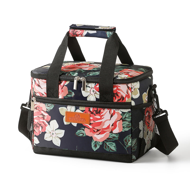 Dame Isolert Kjølebag med elegant blomstermønster Skanto