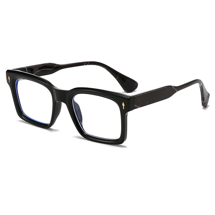Dame Rektangulær Solbrille i elegant Skilpaddedesign Skanto