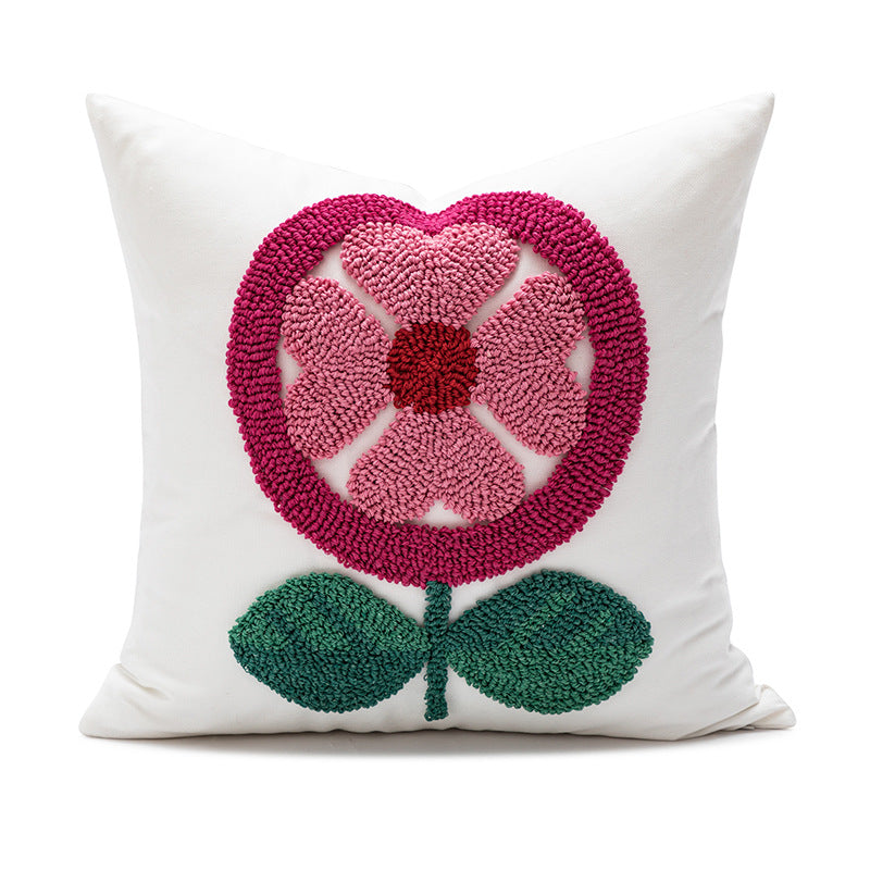 Women Decorative Pillowcase with Heart Pattern Skanto