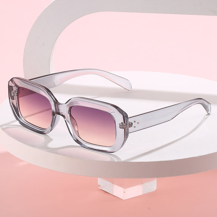 Dame oversized firkantet solbrille med trendy design Skanto