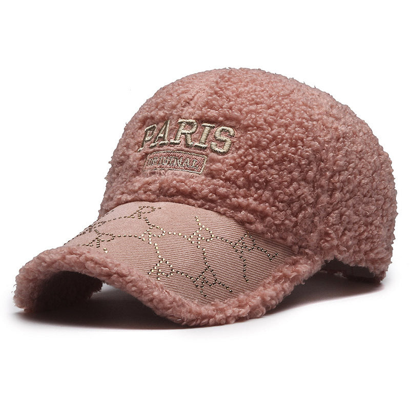 Kvinnenes Plysj Faux Fur Baseball Cap Skanto