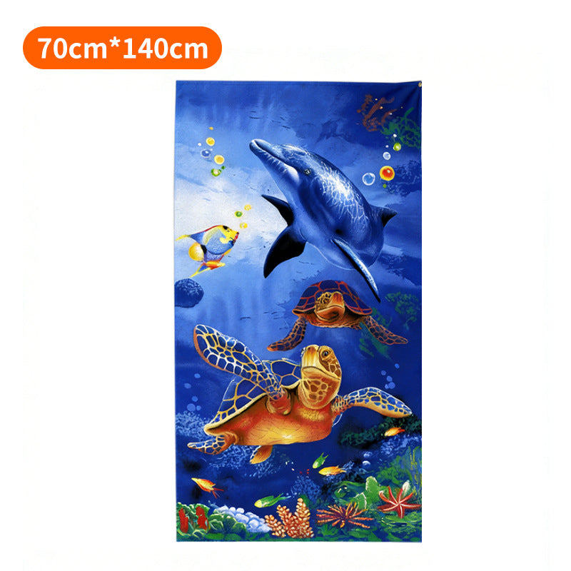 Strandhåndkle med tropisk flamingo-design Skanto