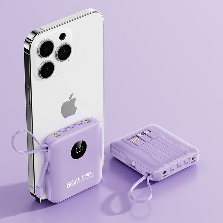 Bærbar 66W Powerbank med hurtiglading Skanto
