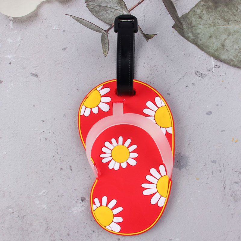 Morsom Blomstrete Flip-Flop Bagasjelapp Skanto