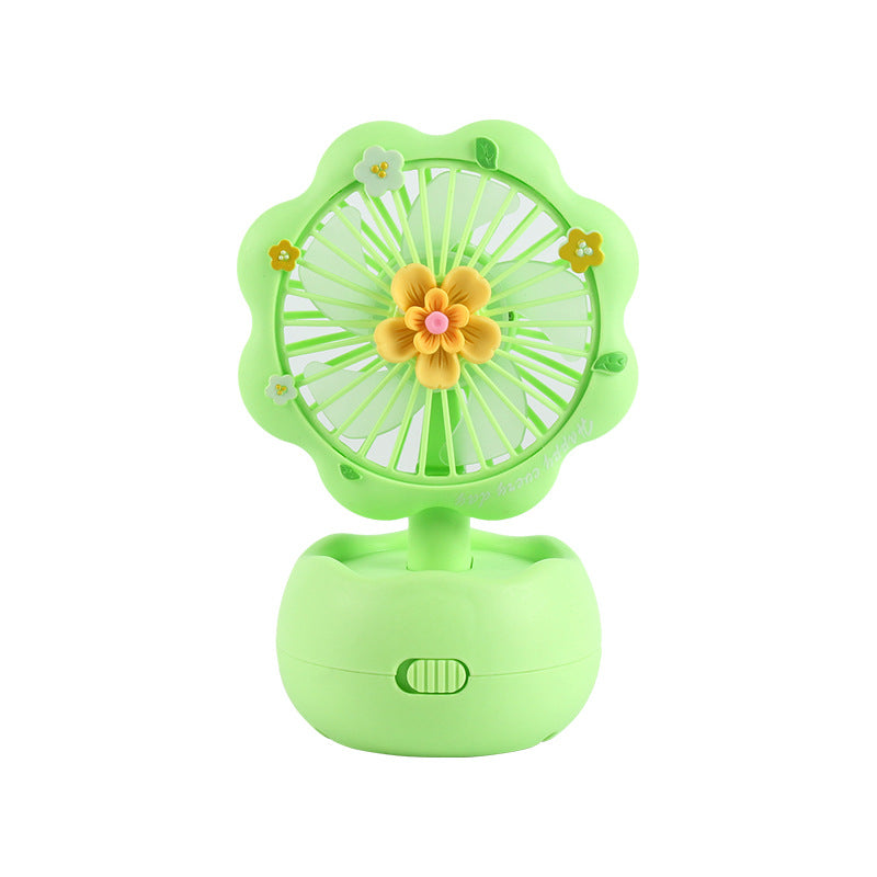 Dame bærbar blomsterdesign mini-vifte Skanto
