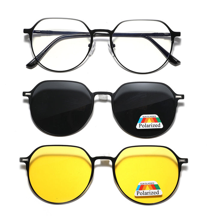 Dame moteriktig solbrille med ulike linser Skanto