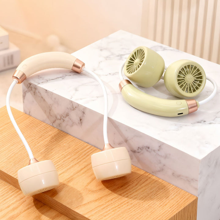 Dame Bærbar Nakkevifte med fleksibel design og integrert USB-port Skanto
