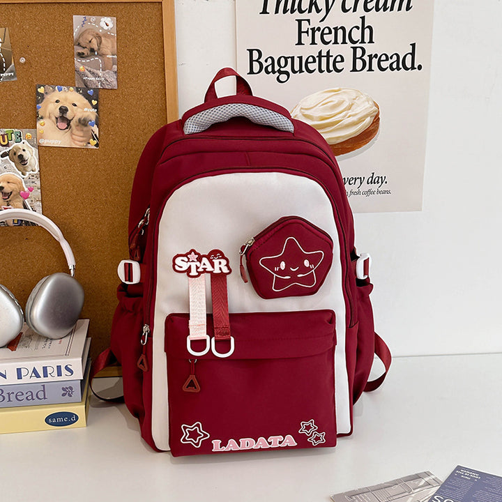 Søt karakterdesign skole ryggsekk