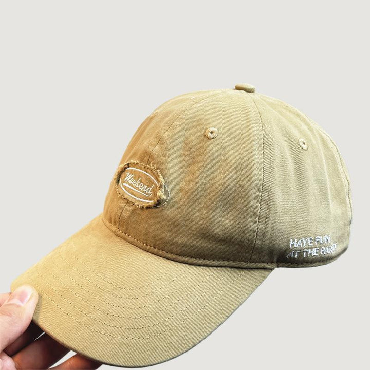 Herre Casual Slittet Brodert Baseball Caps Skanto