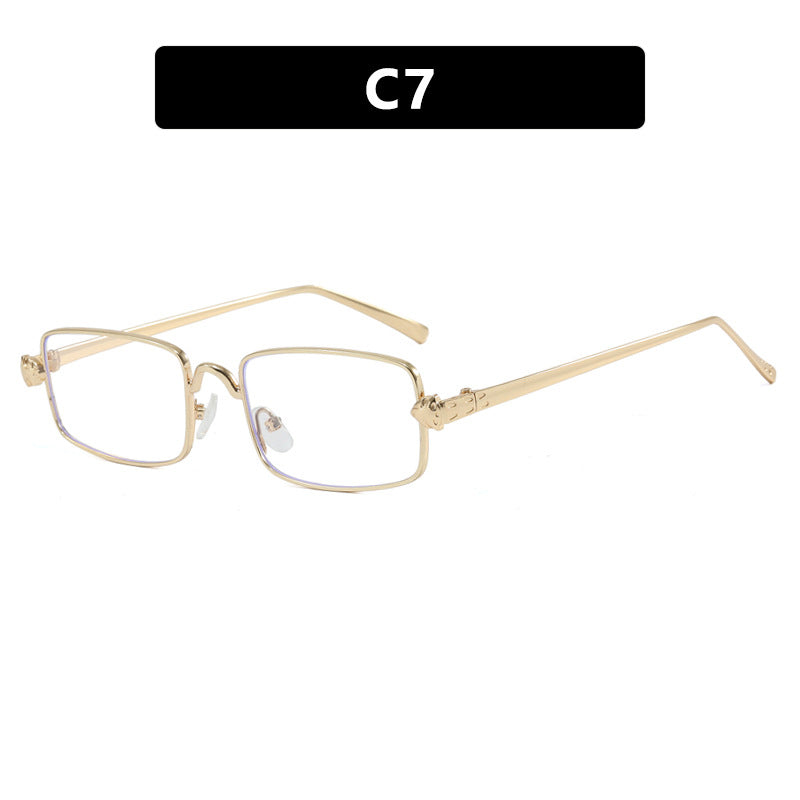 Dame elegant kvadratisk solbrille med luksus metallramme og UV-beskyttelse Skanto