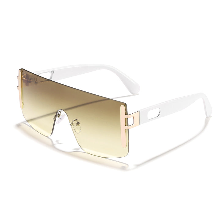 Dame oversized solbrille med moderne futuristisk design Skanto