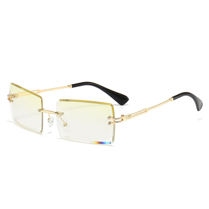 Dame moteriktig rektangulær solbrille med gradientlinser Skanto