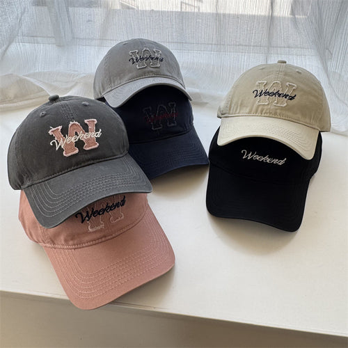 Kvinnenes Casual Brodert Bomull Cap Skanto