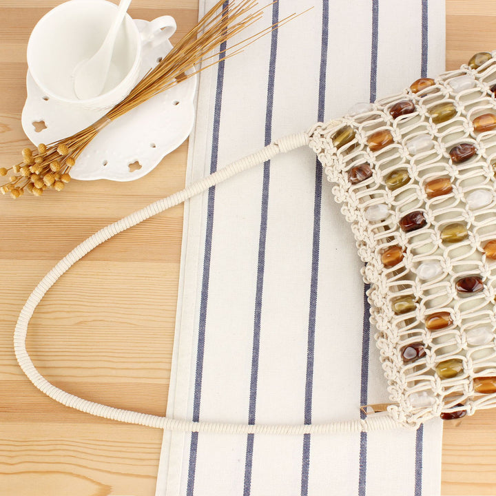 Bucket Bag with Colorful Beads Skanto