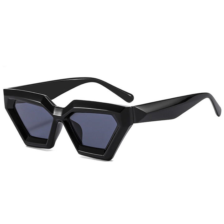 Dame Geometrisk Solbrille med moderne design Skanto