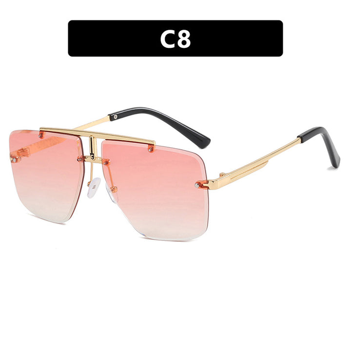 Dame kvadratisk solbrille i stilfull minimalistisk design Skanto