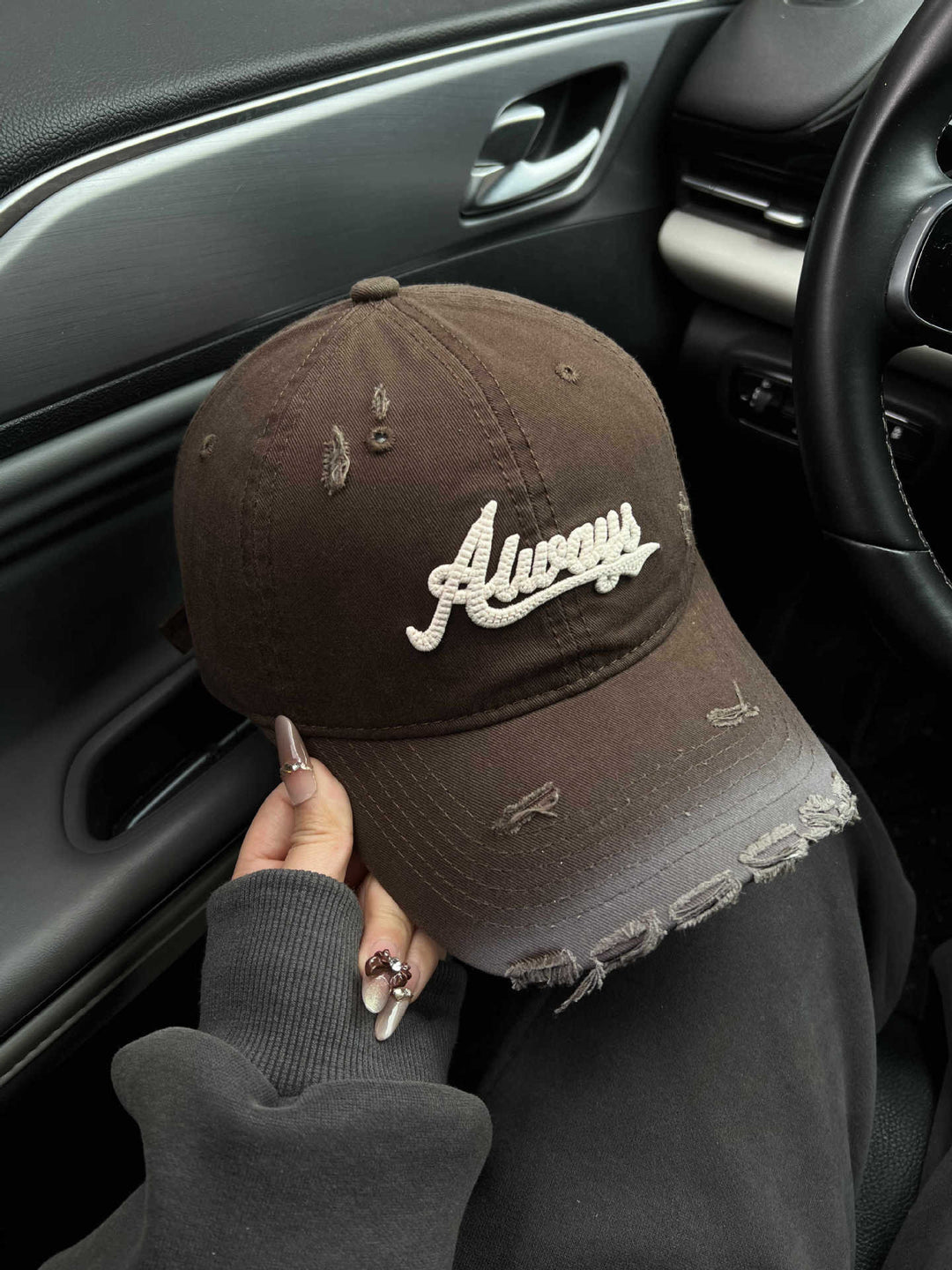 Kvinne's Slitt Grafisk Baseballcaps Skanto