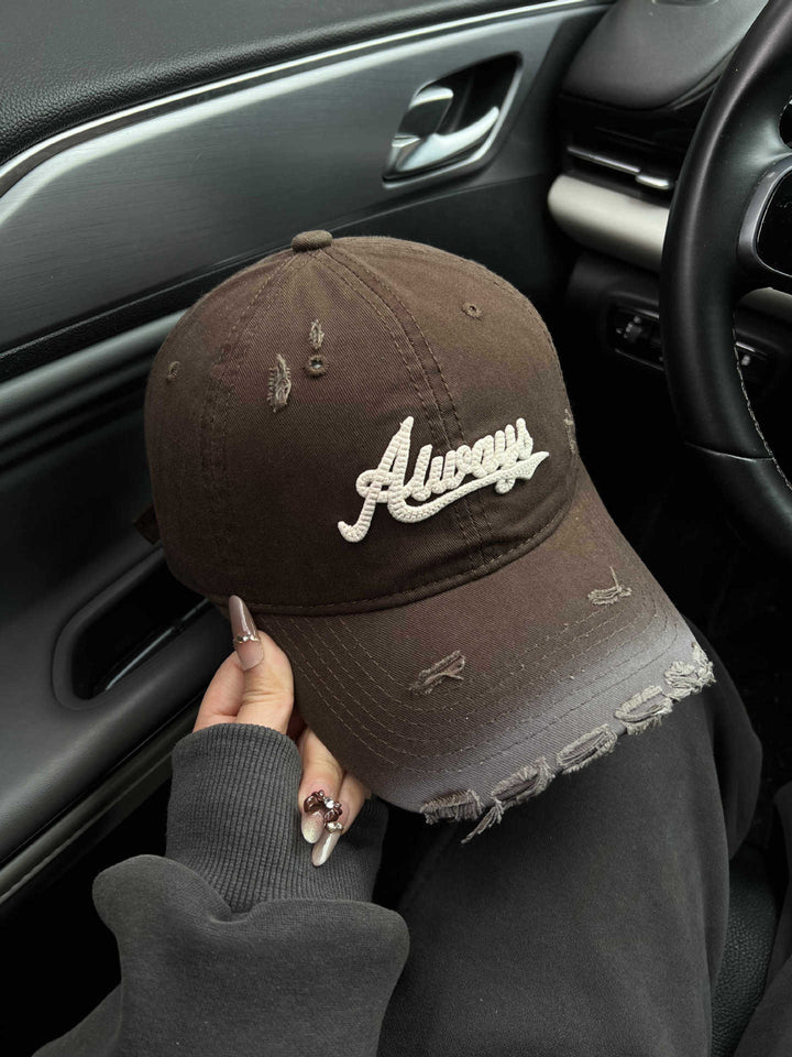 Kvinne's Slitt Grafisk Baseballcaps Skanto