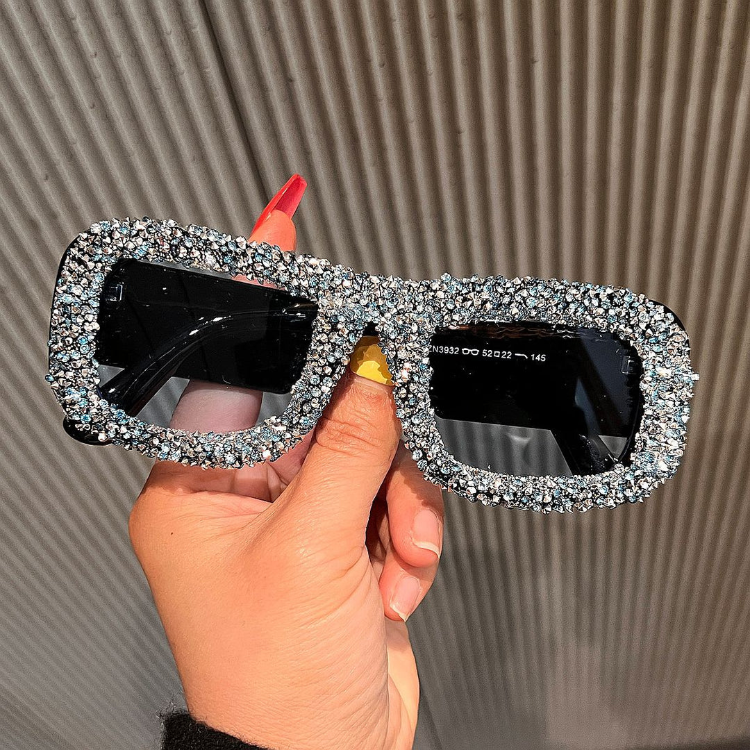 Dame ekstravagant dekorert glamour-solbrille Skanto