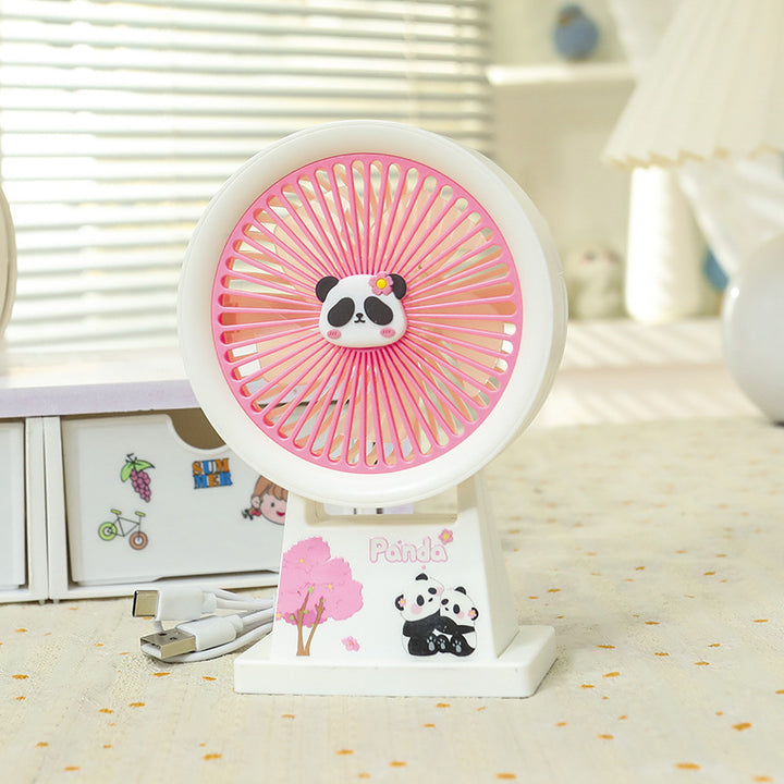 Dame Bærbar Minivifte med søtt Panda-design Skanto