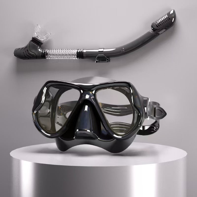 Tauchmaske med ergonomisk design og et fleksibelt snorkel Skanto
