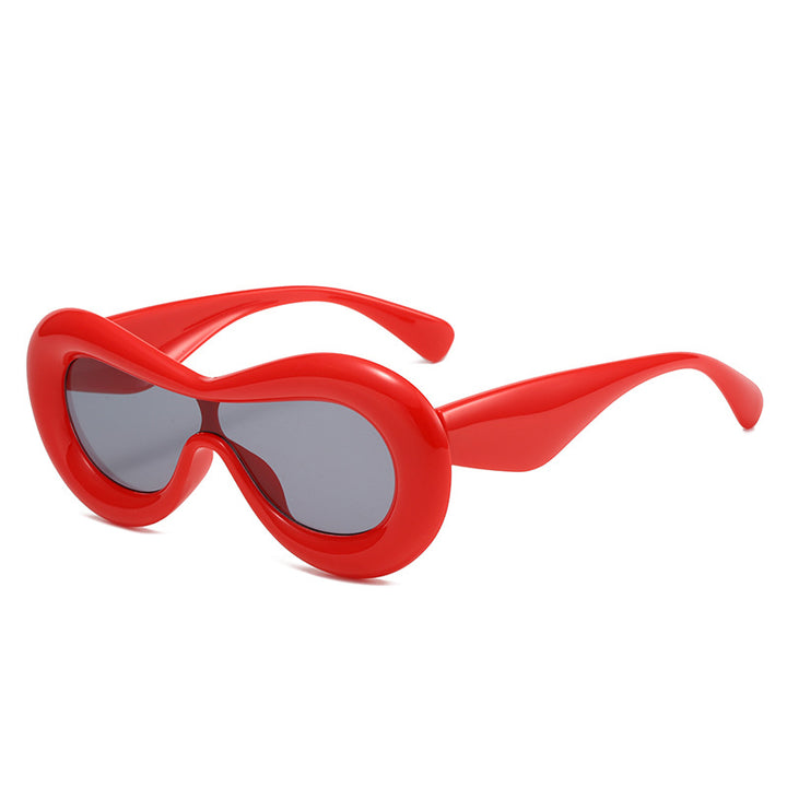Damer futuristisk øyemaske solbrille Skanto