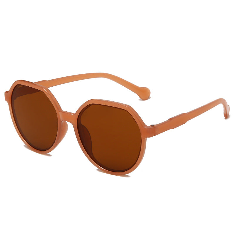 Dame moter solbrille med markant åttekant-design Skanto