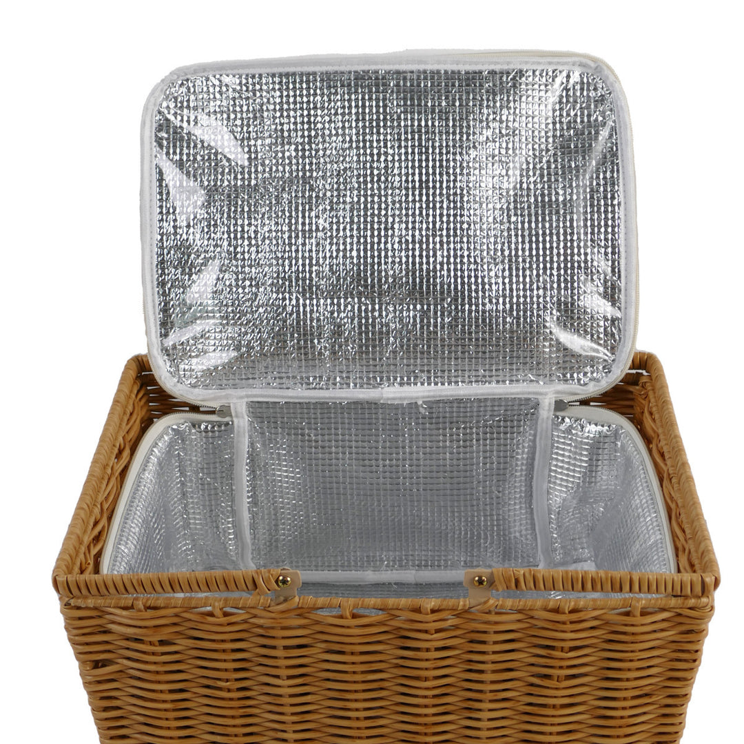 Kvinnes piknikkurv med isolert indre lomme og stilig design Skanto
