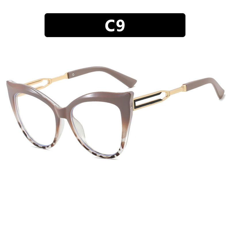 Dame cat-eye briller med elegant metallramme Skanto
