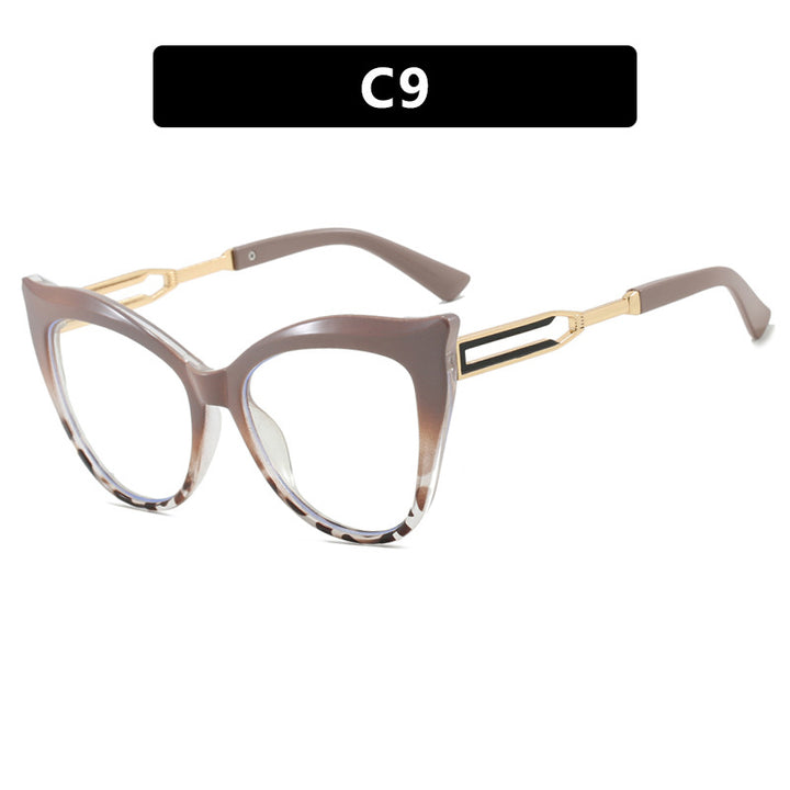 Dame cat-eye briller med elegant metallramme Skanto