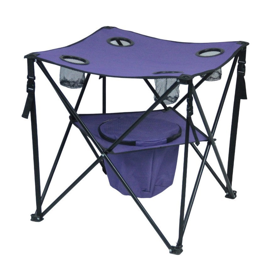 Campingbord med integrerte drikkeholdere Skanto