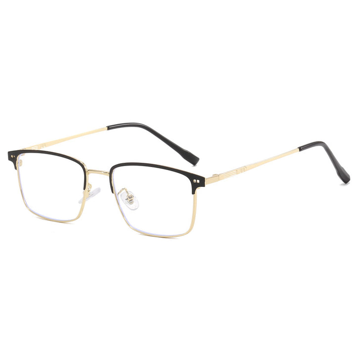 Dame elegant firkantet briller med fin metallramme Skanto
