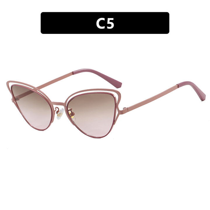Dame Cat-Eye Briller med edelt metallramme og komfortabel passform Skanto