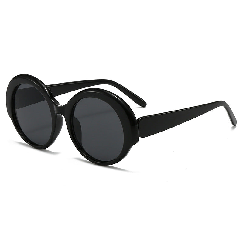 Dame moderne runde designer-solbriller Skanto