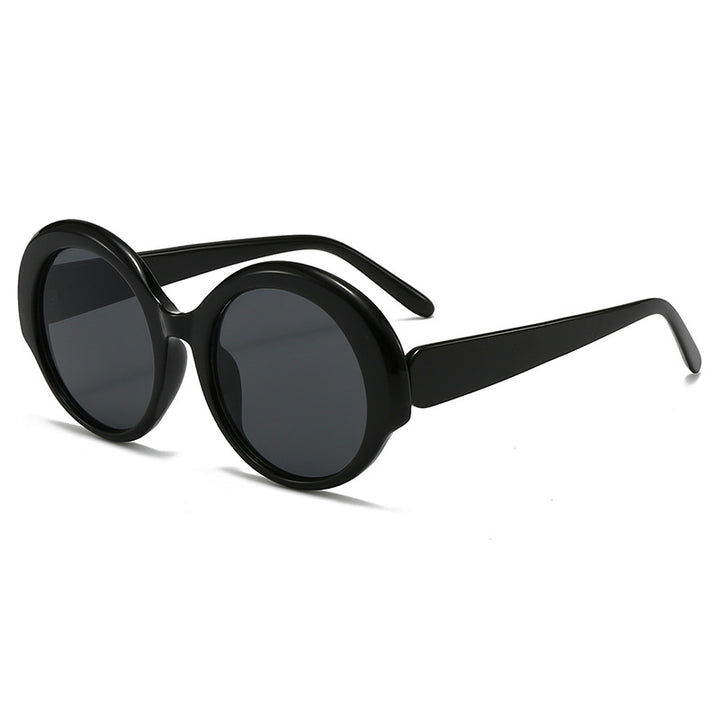 Dame moderne runde designer-solbriller Skanto