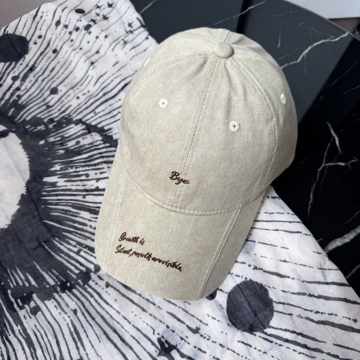 Kvinne Casual Distressed Bomulls Baseball Cap Skanto