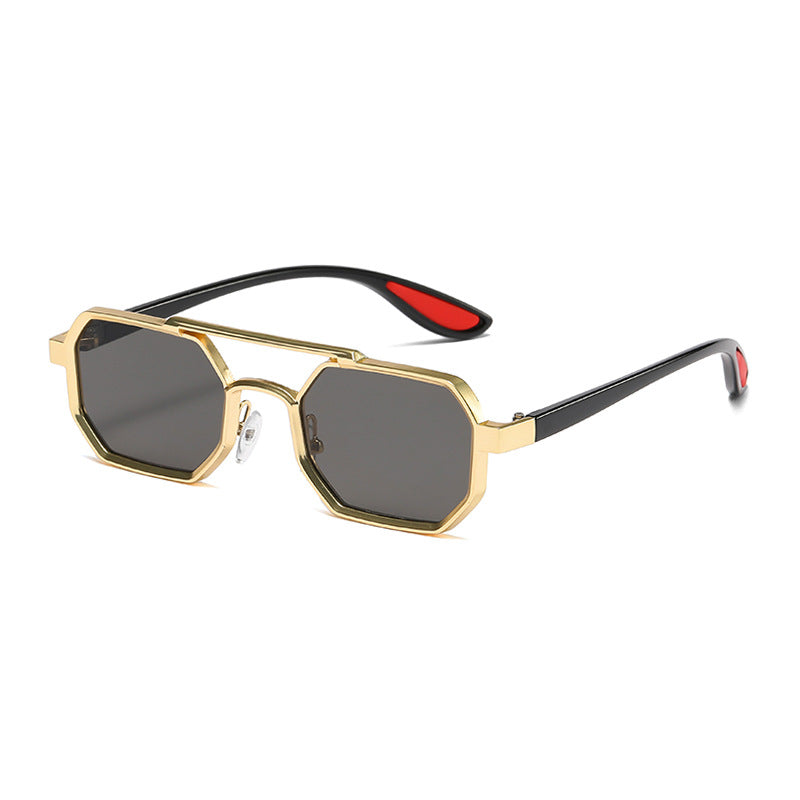 Damer moteriktig designer-solbrille med eksklusiv åttkantet ramme Skanto