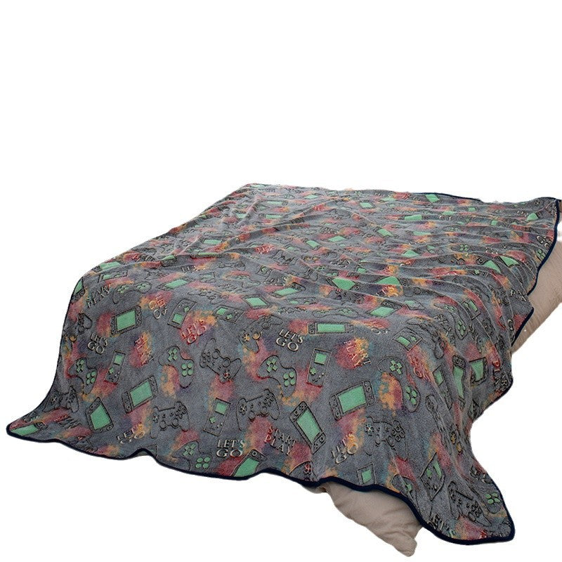 Dame Komfortabel og kreativ kosesl blanket med gamingmotiv Skanto