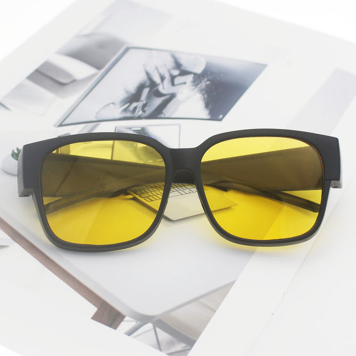 Dame oversized solbrille med geometrisk design Skanto