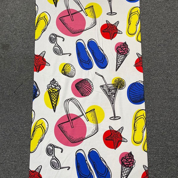 Strandhåndkle med tropisk flamingo-design Skanto