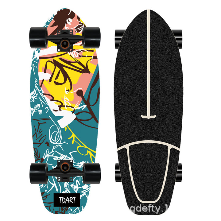 Kunstnerisk Løve Design Skateboard Skanto