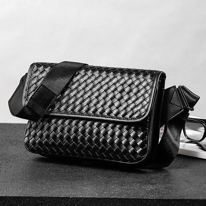 Elegant skulderveske med flettet design Skanto